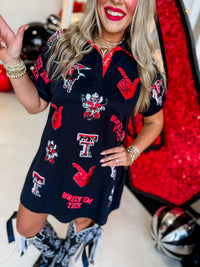 Texas Tech Logo Patch Dress