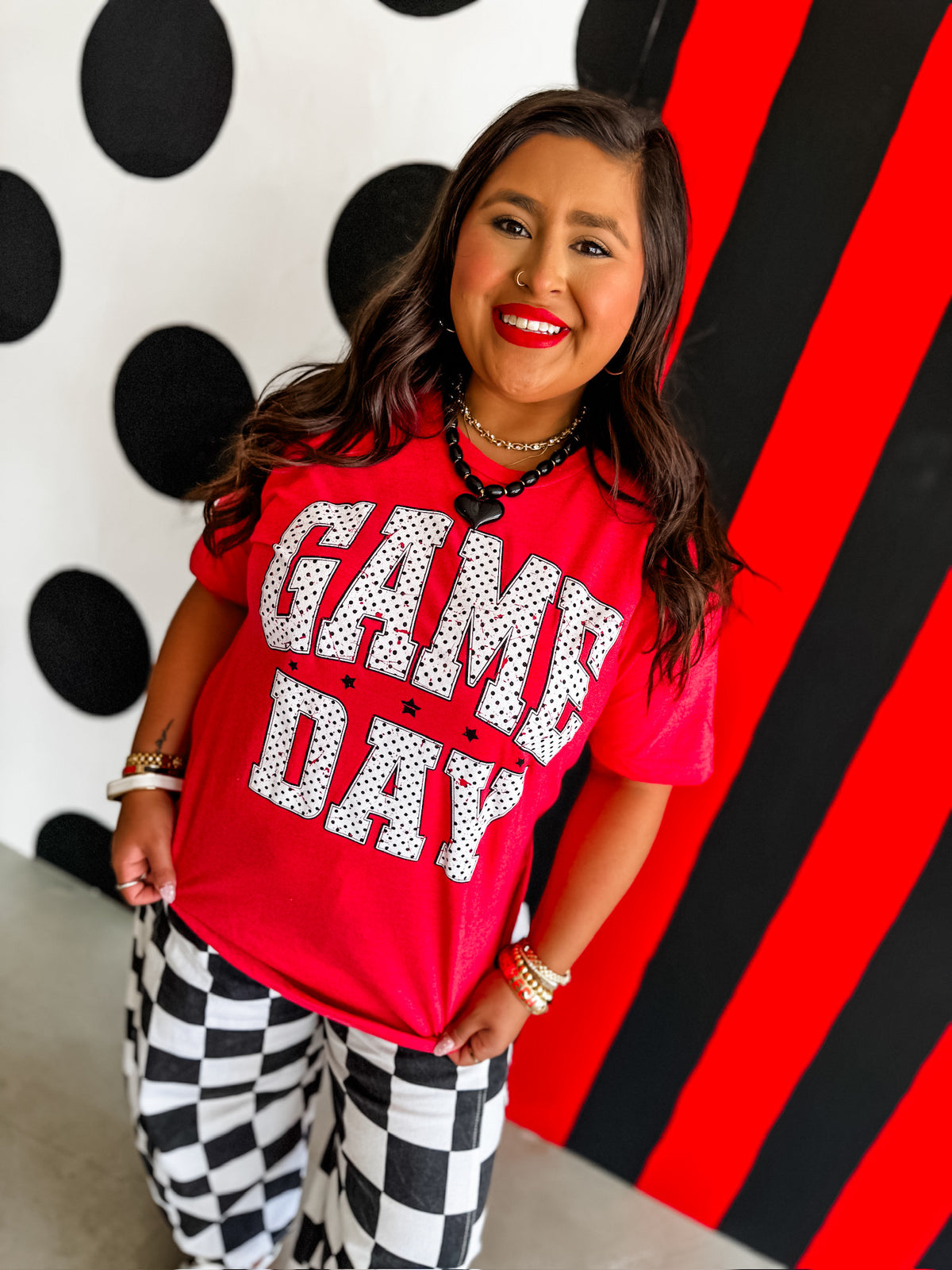 Polka Dot Gameday Tee