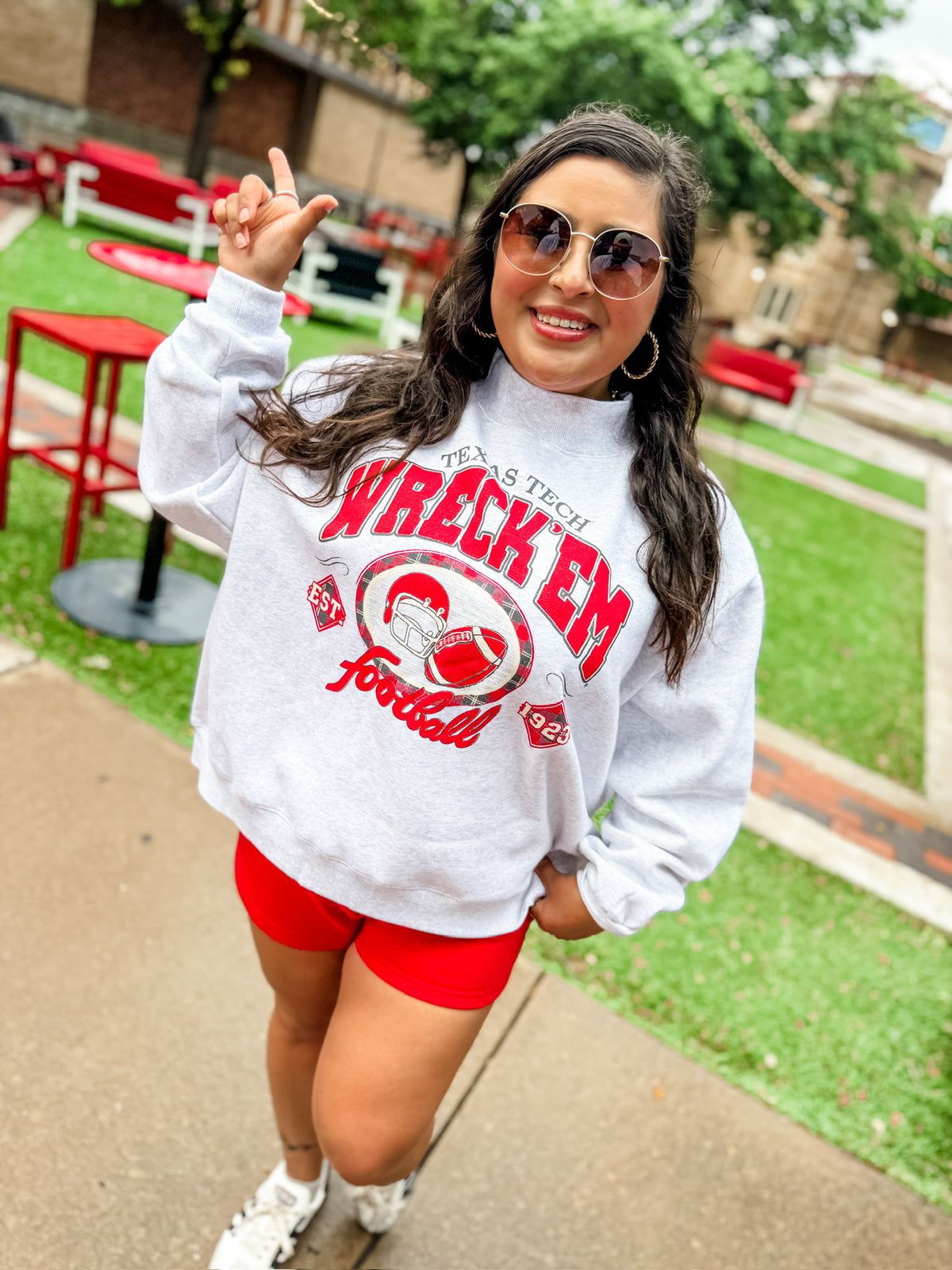 Texas Tech Gridiron Weekend Edit Mock Neck Sweatshirt