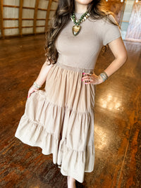Timeless Taupe Dress