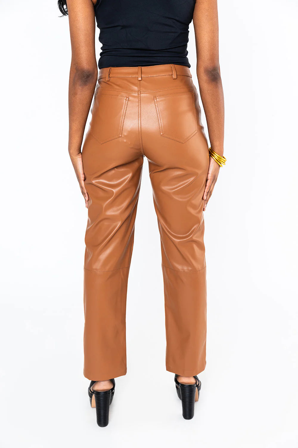 GOMEZ VEGAN LEATHER PANTS -
