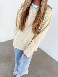 Meg Striped Knit Top