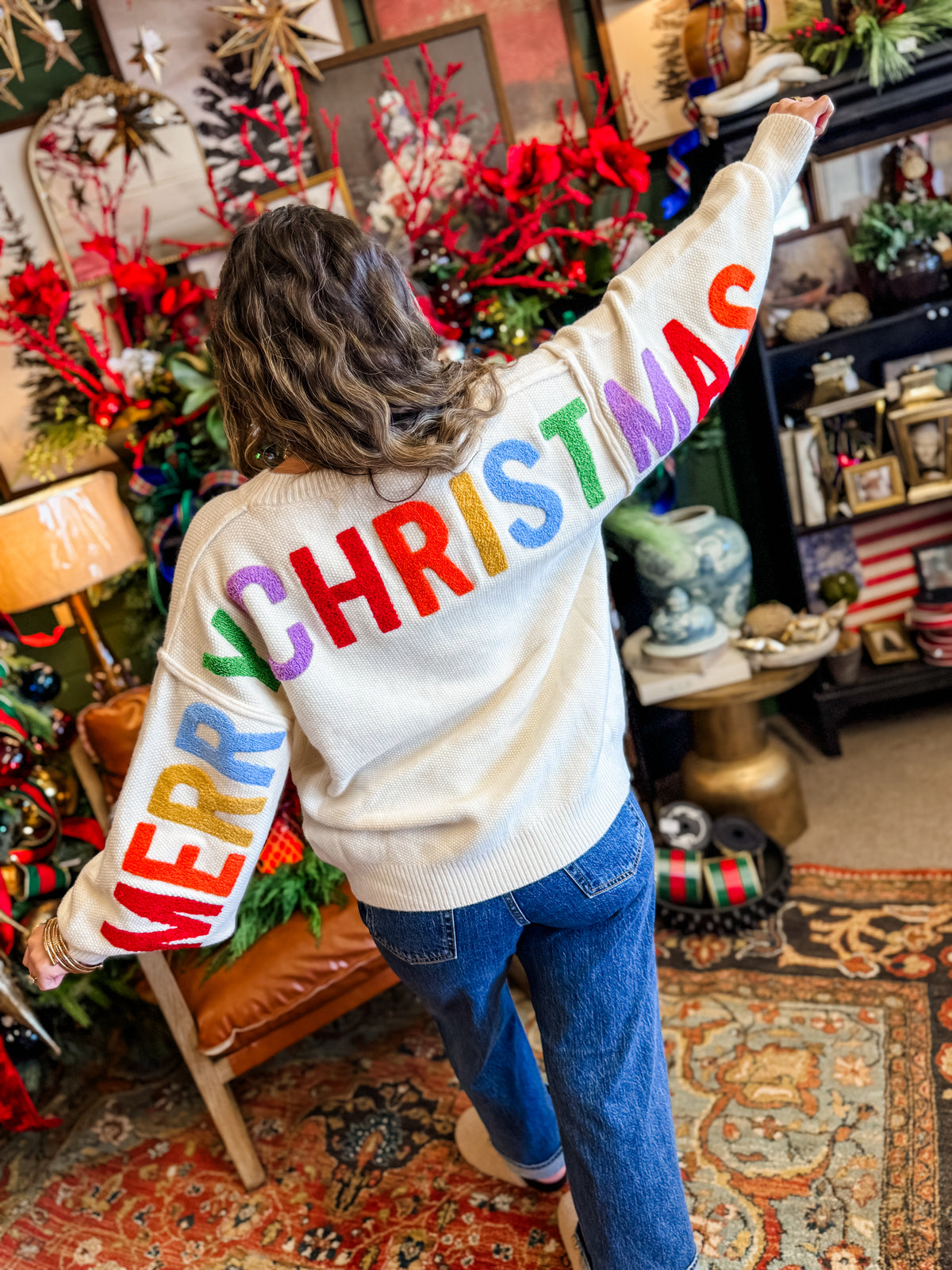 Oversized Lettering Sweatshirt
