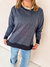 Midnight Cheetah Pullover