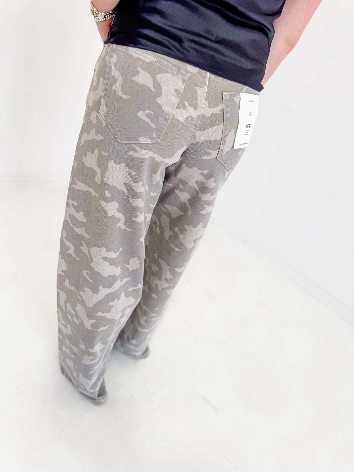 Nori Light Brown Camo Jeans