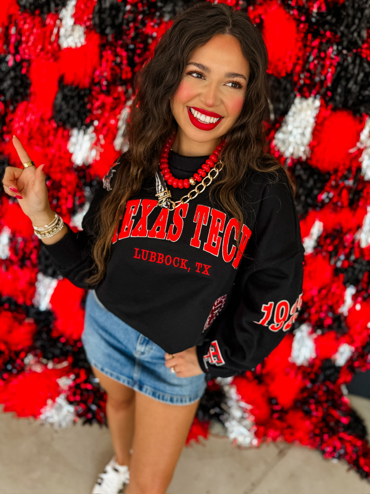 Texas Tech Black Sweater
