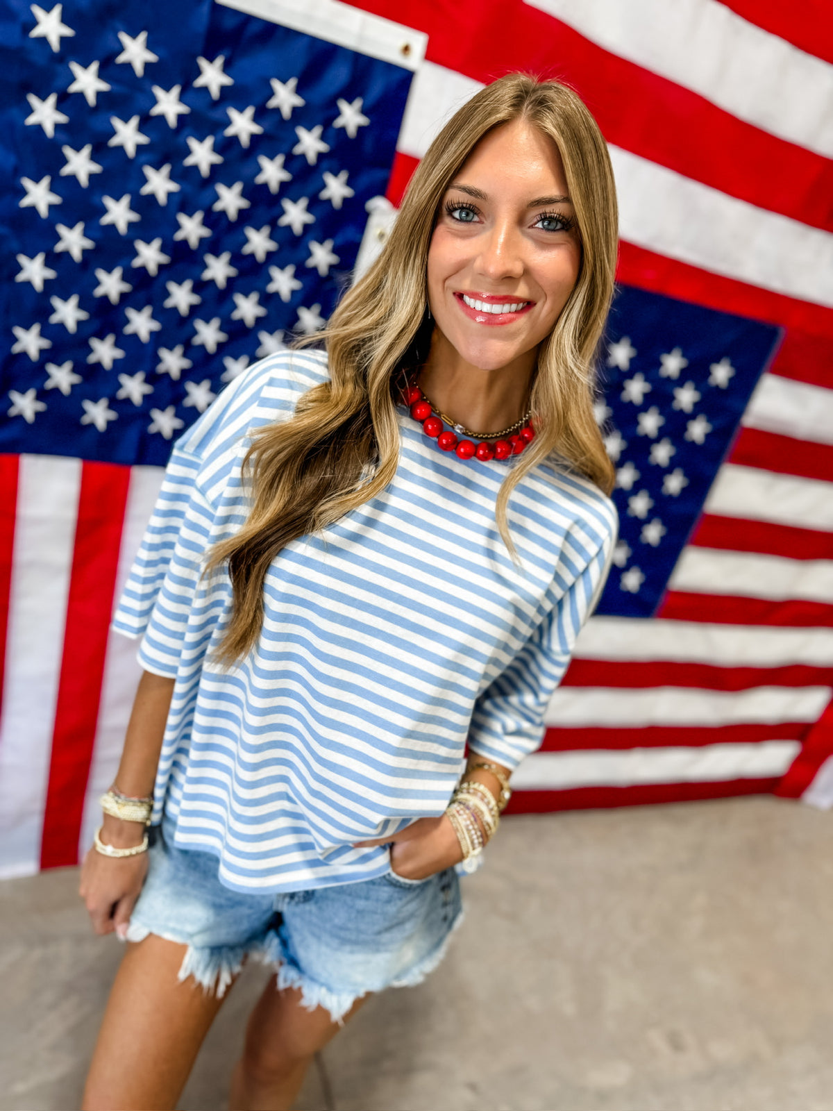 Marie Stripe Top