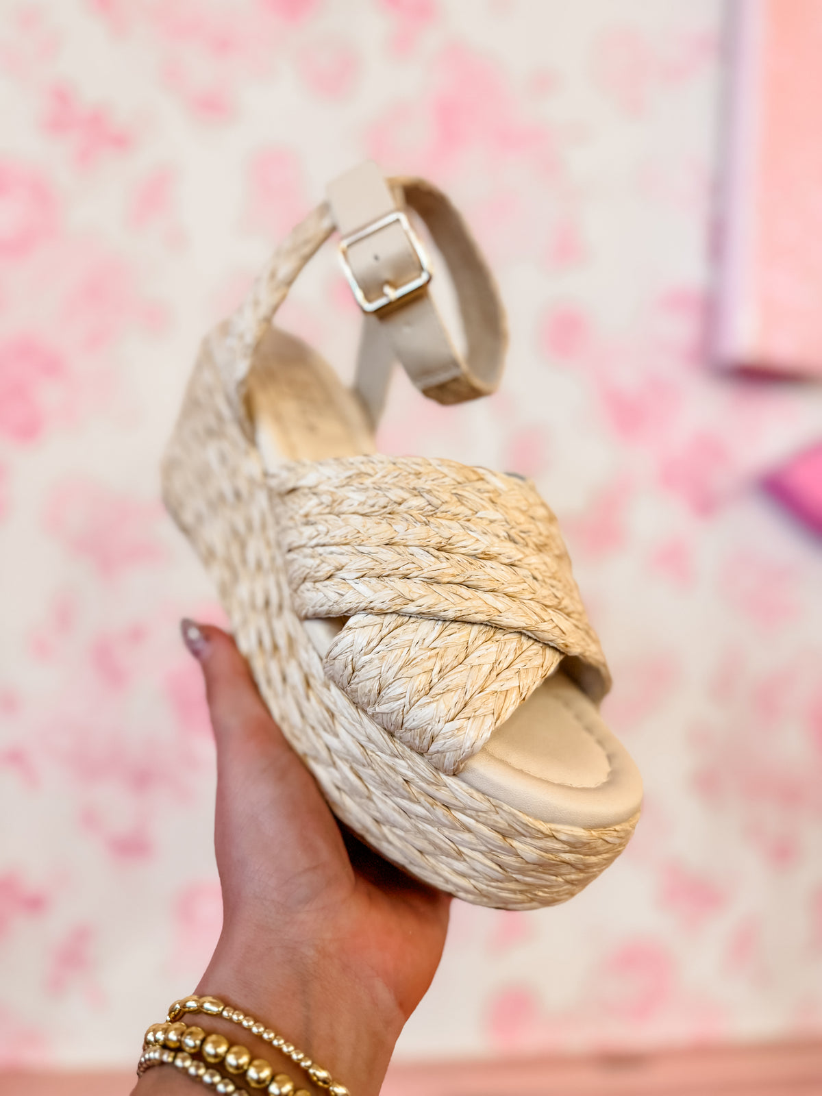 Bone Woven Heels