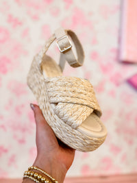 Bone Woven Heels