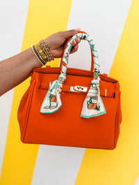 Leather Scarf Hand Bag