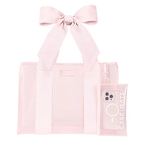 PINK Case-Mate Bow Jelly Tote