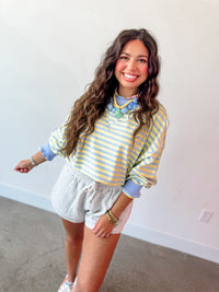 Harper Stripe Mockneck