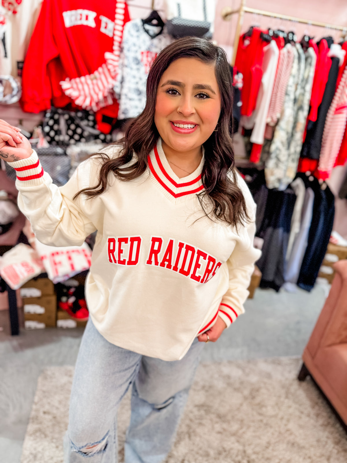 Throwback Raiders V-Neck Pullover