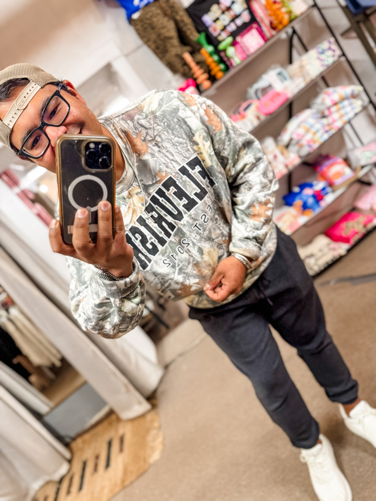 FLEURISH Camo Sweatshirt