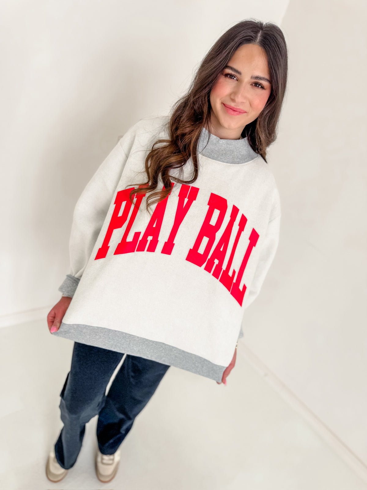 Play Ball 2 Sided Mockneck