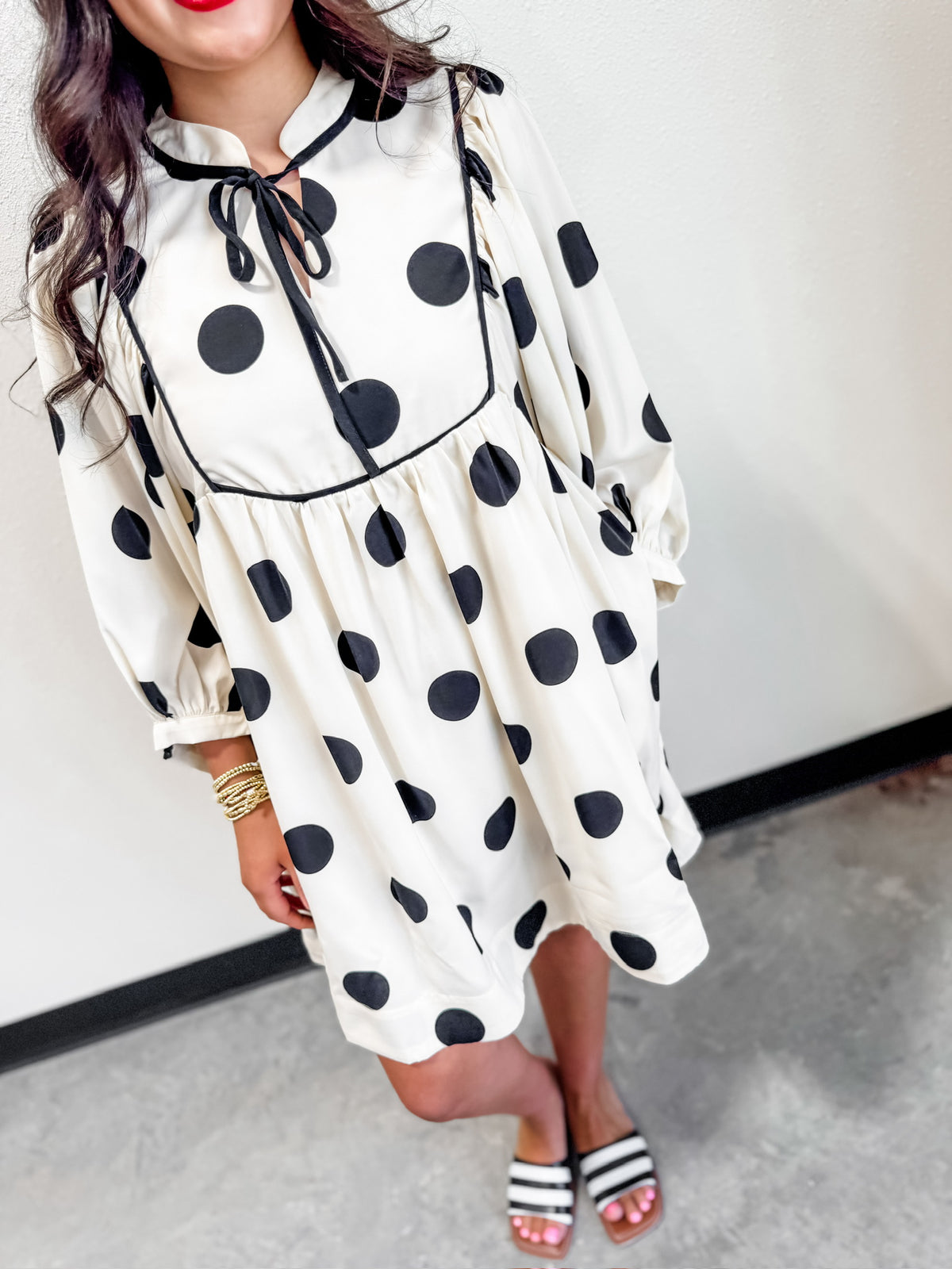 Stephanie Dot Dress