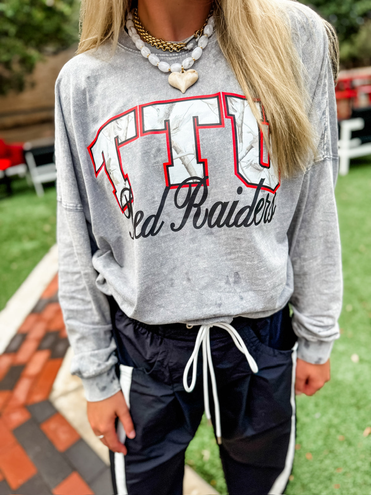 TTU Red Raiders Faded Wash Pullover