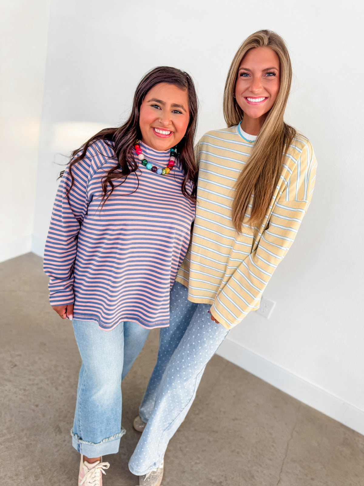 Meg Striped Knit Top