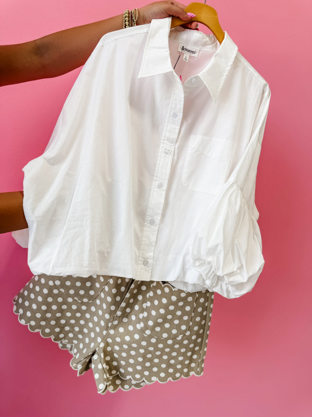 Nothing Missing Button Down Top
