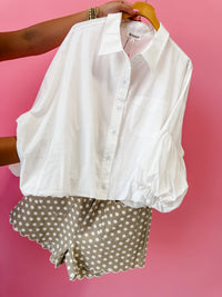 Nothing Missing Button Down Top