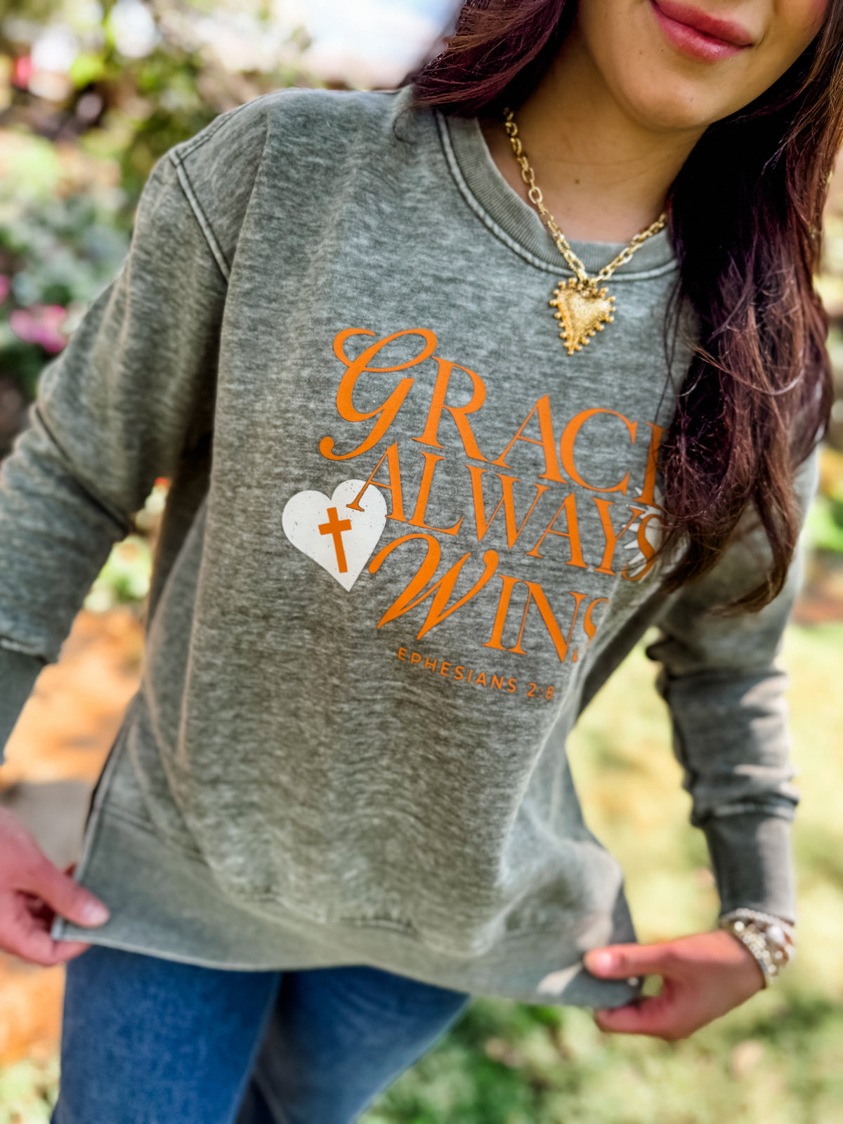 Grace Always Wins Sweatshirt