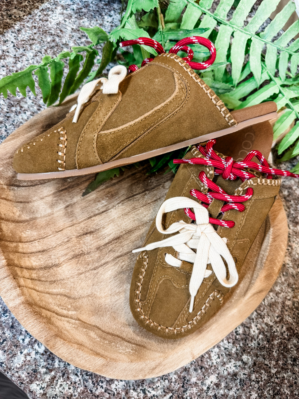 Devyn Brown mule sneaker