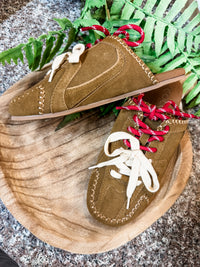 Devyn Brown mule sneaker