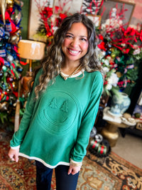 Embossed Effortless Waffle Pine/Cream