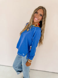 In the Moment Terry Raglan Pullover