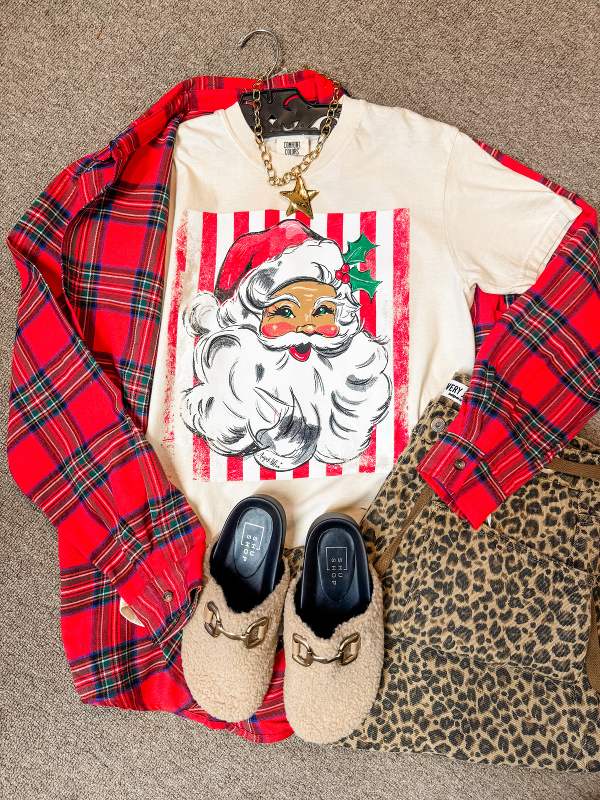 Jolly Santa Long Sleeve Tee