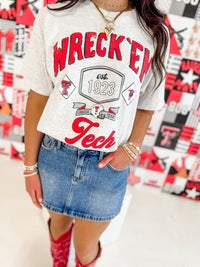 Ash Gray Texas Tech Patches Tee