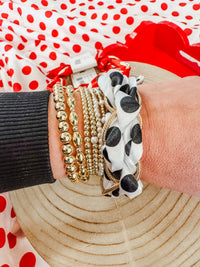 Polka Dot Scarf Bracelet