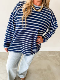 Meg Striped Knit Top