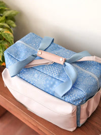 Duffle Bag - Remi Paisley (Blue/Cream)