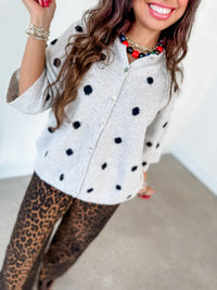 Dottie Darling Grey Cardigan