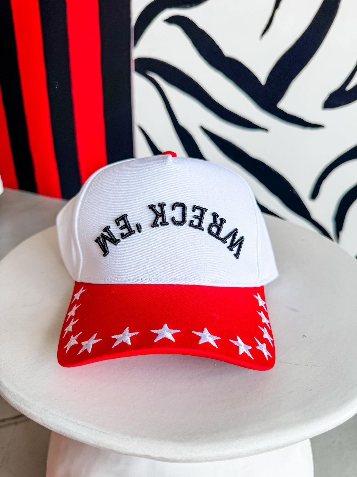 Wreck 'Em Upside Red Star Hat