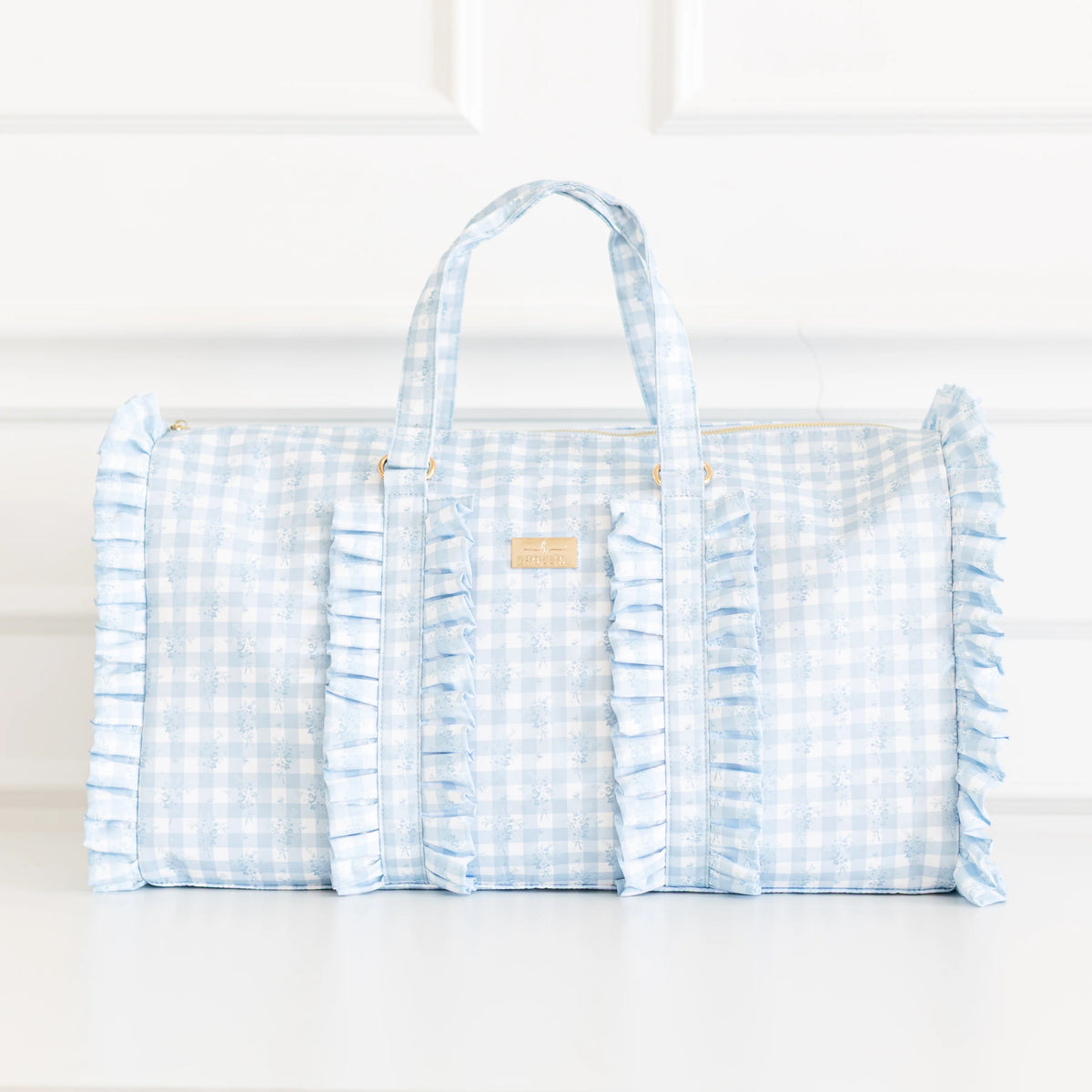 Nylon Ruffled Weekender