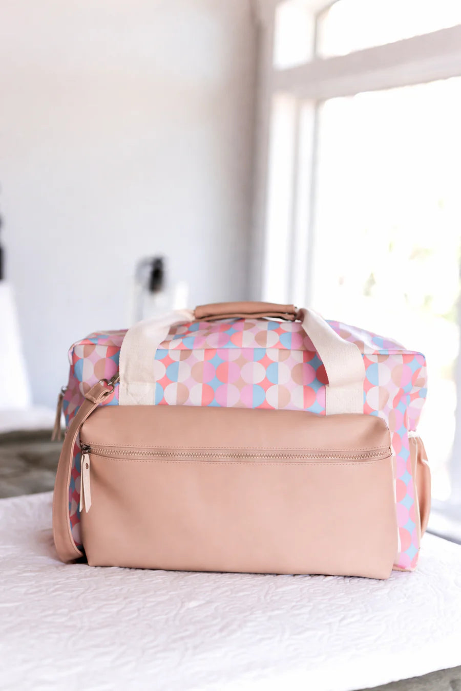 Duffle Bag - Nashville (Pink/Tan)