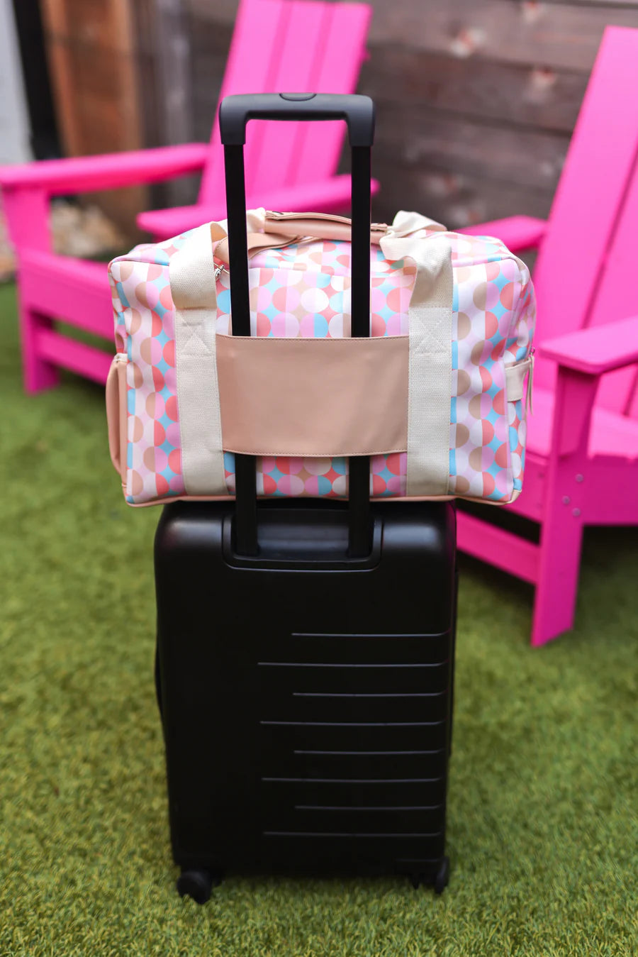 Duffle Bag - Nashville (Pink/Tan)