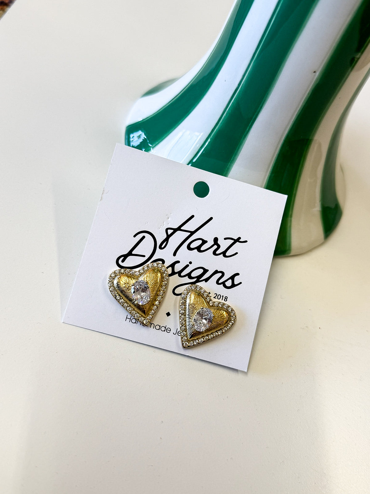 Sparkle Heart Studs