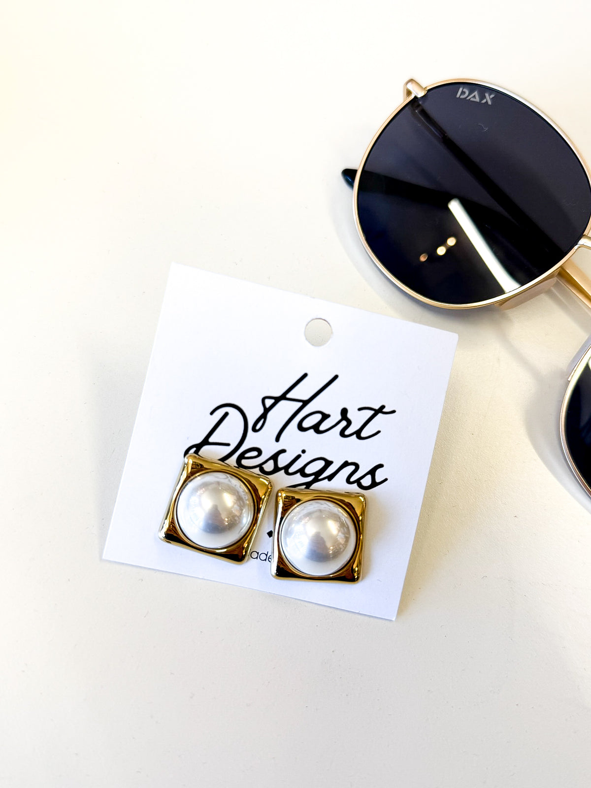 Square Pearl Earrings