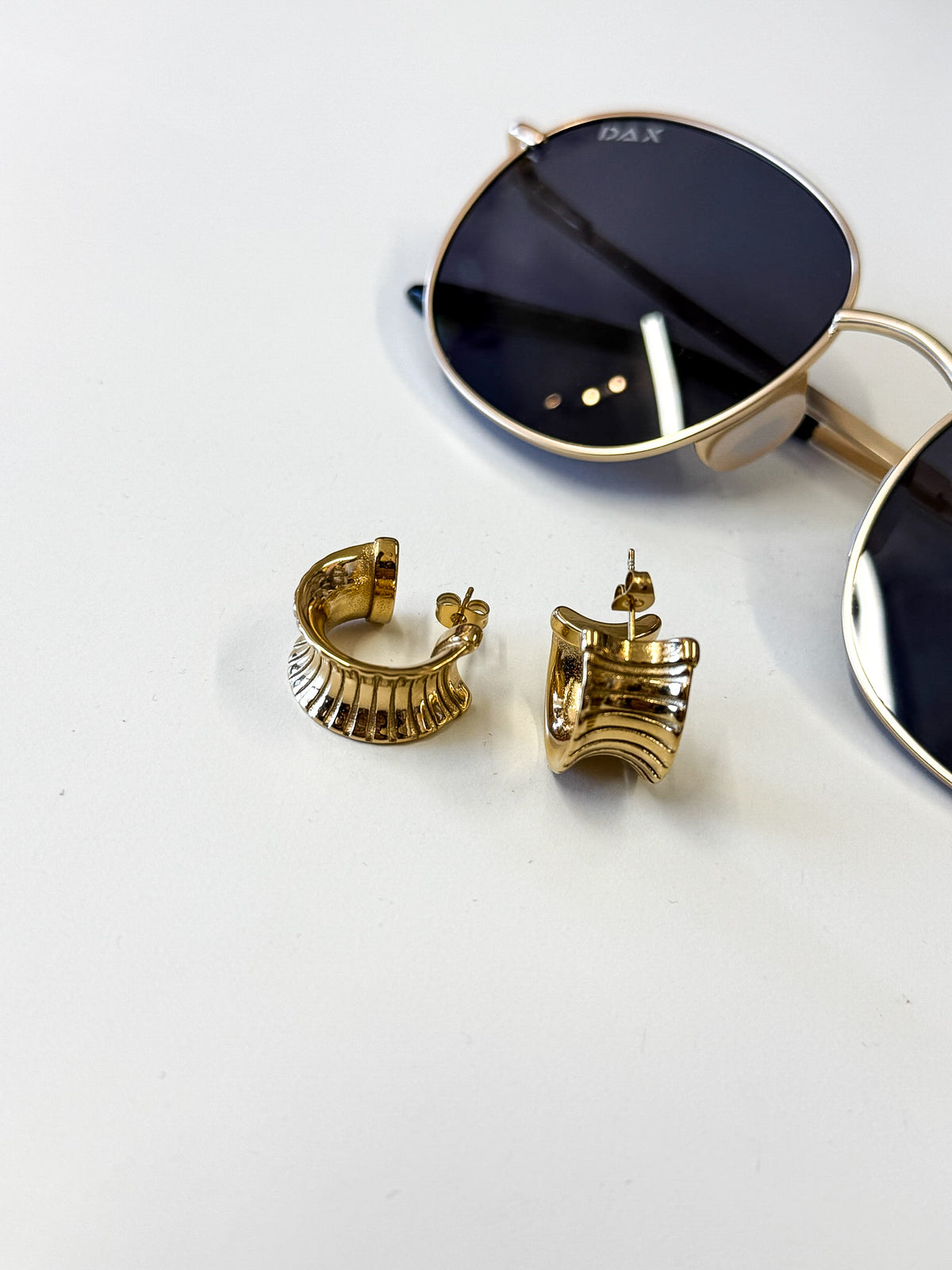 Port Gold Hoops