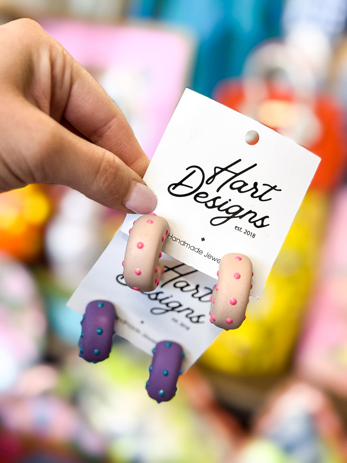 Polka Dot Hoops