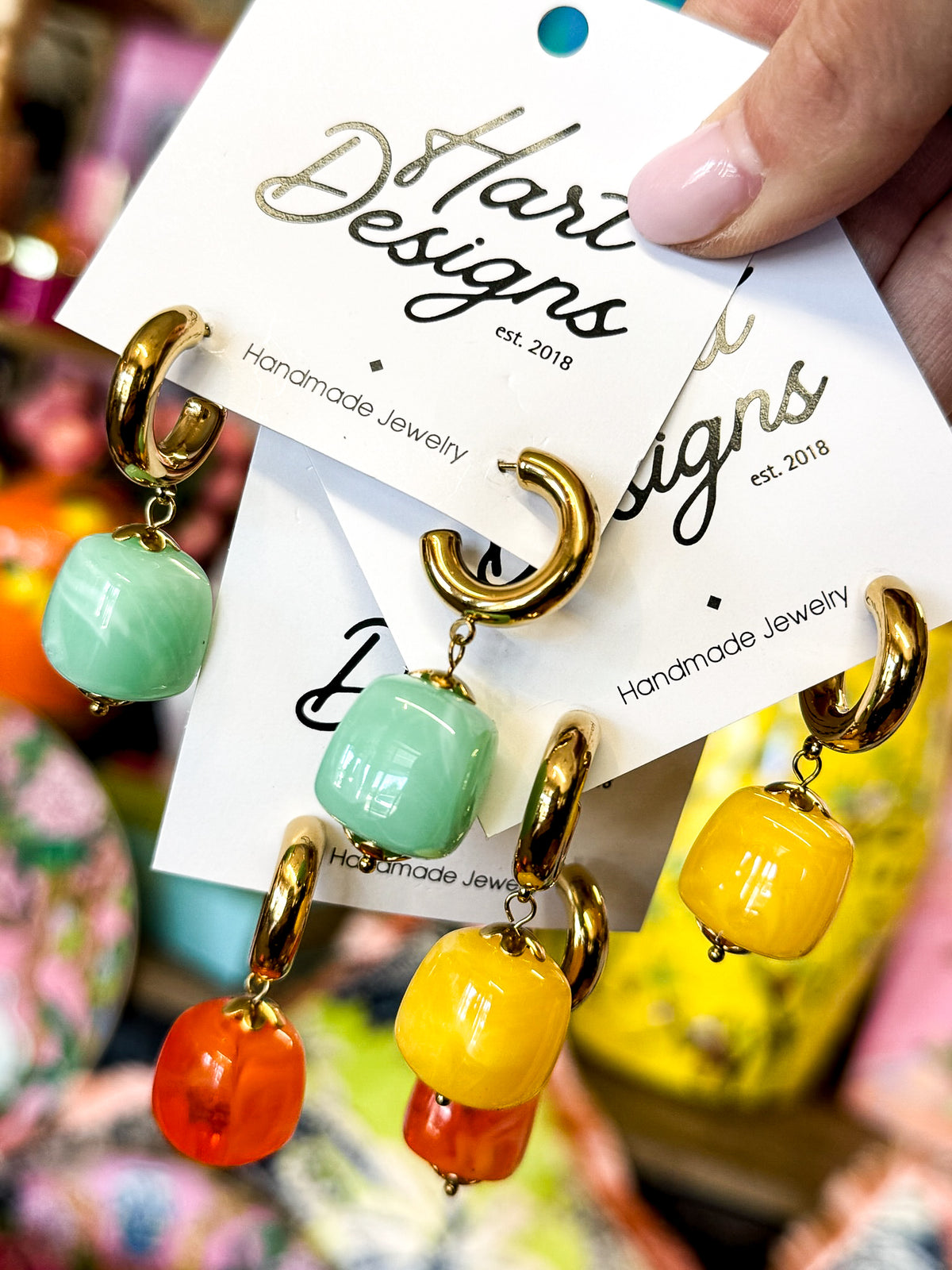 Beaded Dangle Earrings