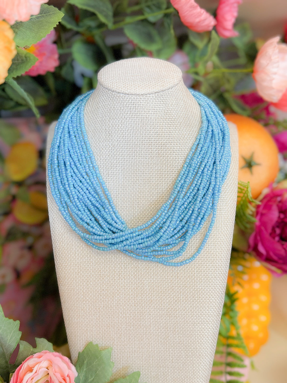 Tiff Beaded Stack Necklace