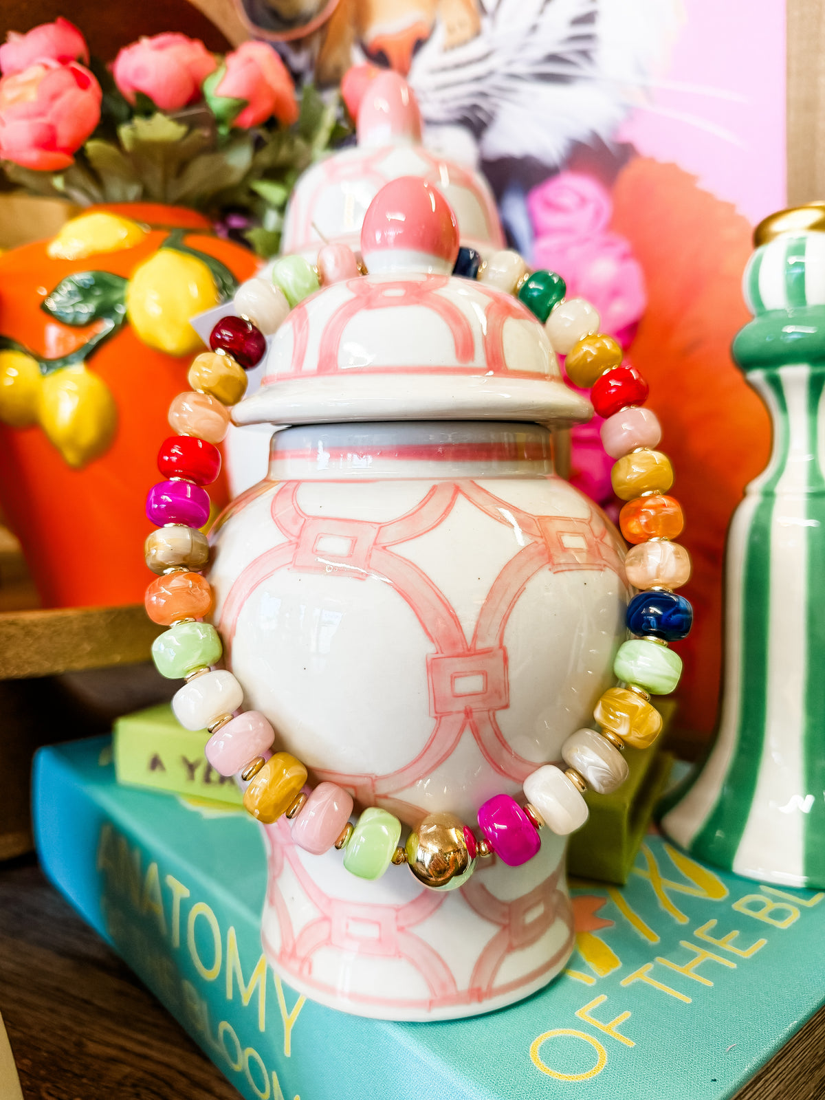 Multi Colored Beaded Necklace
