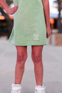 Youth Mineral Wash Tee Dress
