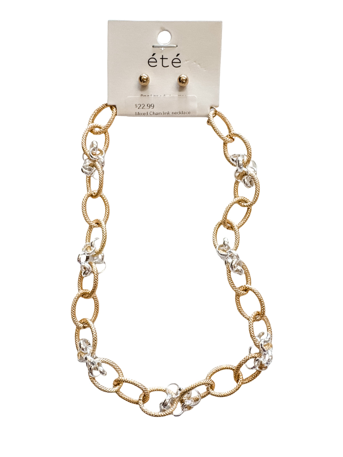 Mixed Chain Link Necklace