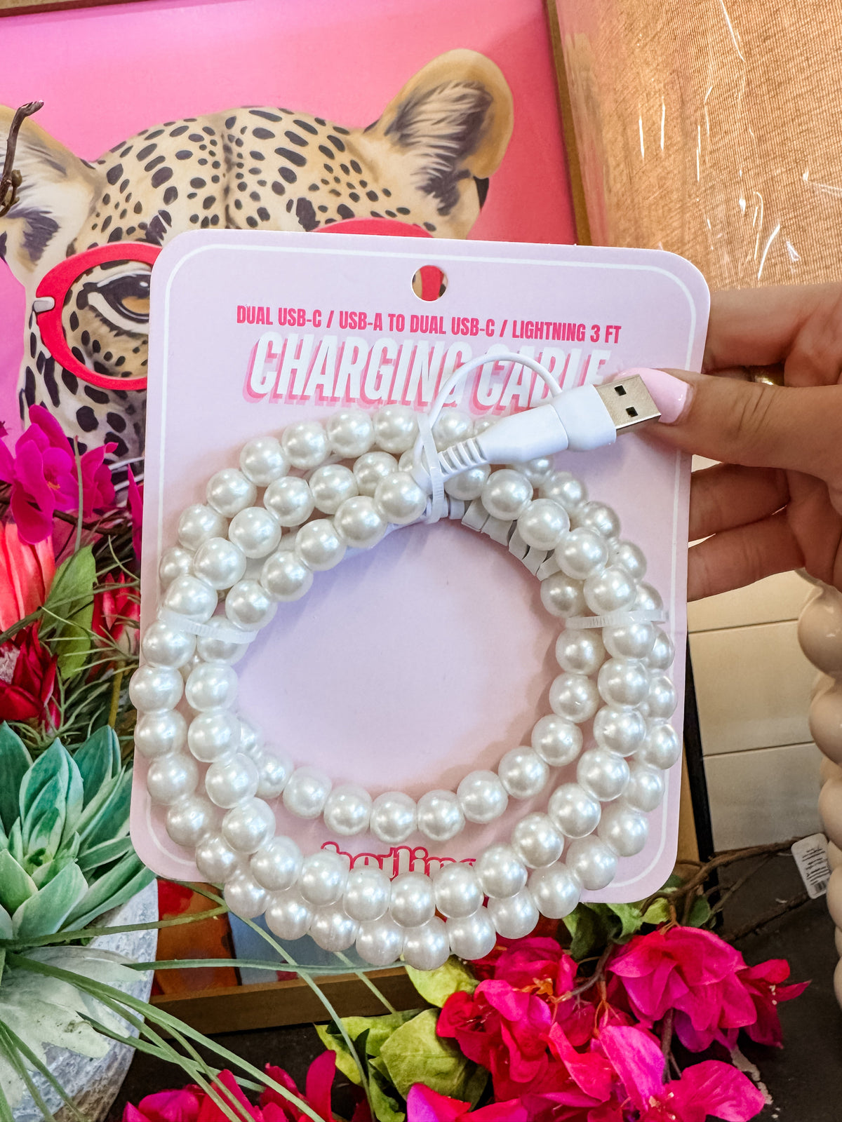 Decorative Charger Pearl White