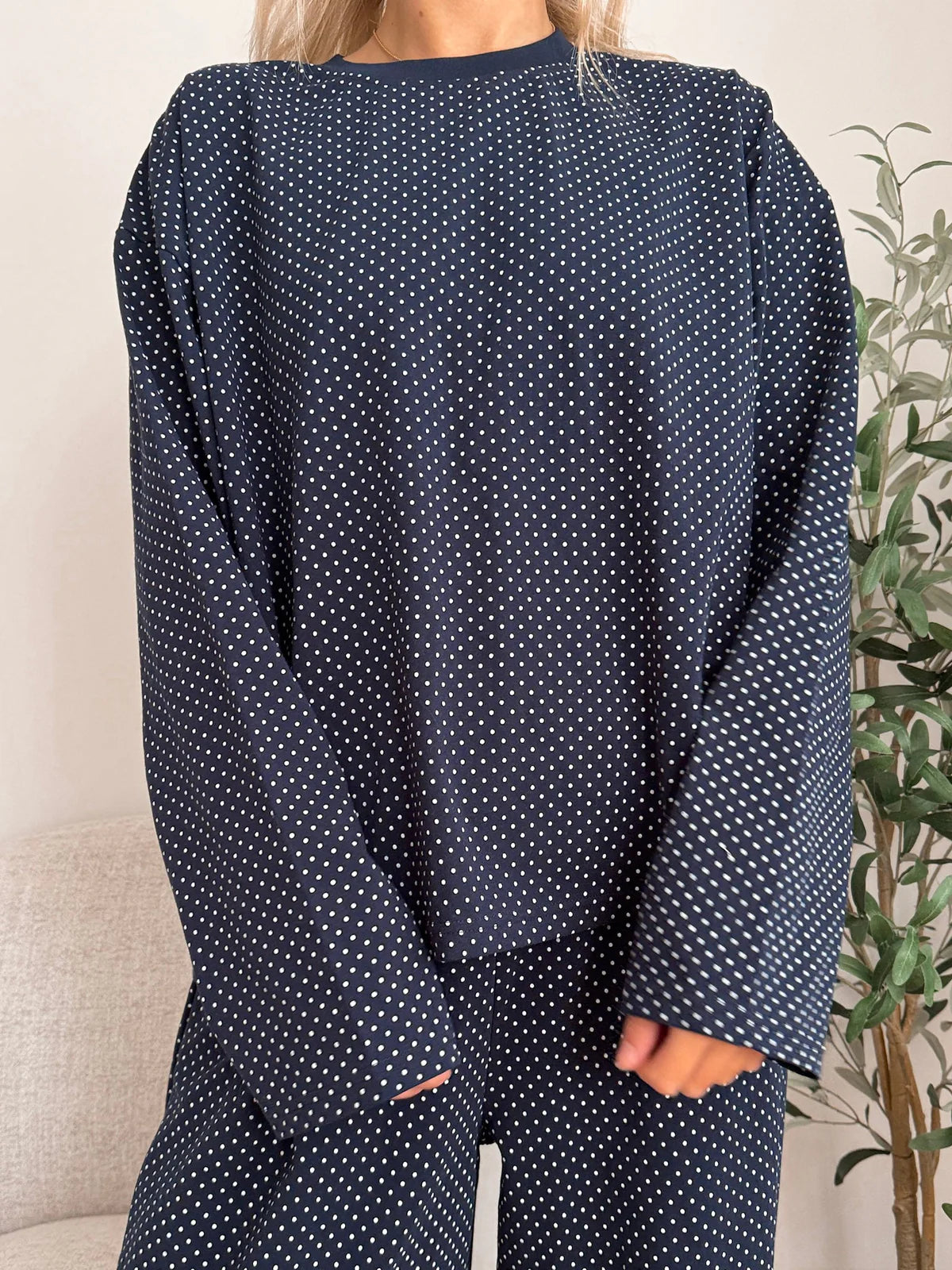 Ashley Polka Dot Lounge Top